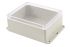 Hammond RP Series Light Grey ABS General Purpose Enclosure, IP65, Flanged, Clear Lid, 186 x 146 x 75mm