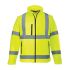 Portwest S428 Yellow Unisex Hi Vis Softshell Jacket, L