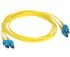 Molex Premise Networks SC to SC Tight Buffer OS1 Single Mode OS2 Fibre Optic Cable, 9/125μm, Yellow, 3m