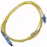 Molex Premise Networks SC to LC Tight Buffer OS1 Single Mode OS2 Fibre Optic Cable, 9/125μm, Yellow, 3m