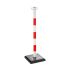 Red & White Post, 910mm, Red, White Tape
