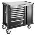 Facom 7 drawer Aluminium Wheeled Tool Cabinet, 1.04m x 575mm x 1.19m