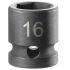 Facom Gépi dugókulcs 1/2" meghajtó, 16mm, 6-szögű dugókulcs, hossz: 22 mm