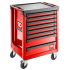 Facom 8 drawer Polypropylene with Fiber Wheeled Tool Cabinet, 972mm x 515mm x 779mm