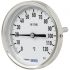 Termometr z zegarem 0 → +120 °C średnica tarczy: 80mm WIKA dokładność Klasa 1 zgodnie z EN 13190 typ: Tarcza