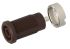 Electro PJP 4 mm Brown Female Banana Socket - Tab Termination, 1kV, 25A