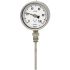 Termometr z zegarem 0 → 120 °C średnica tarczy: 100mm WIKA dokładność Klasa 2 zgodnie z EN 13190 typ: Tarcza