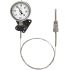 Termometr z zegarem 0 → 100 °C średnica tarczy: 100mm WIKA dokładność Klasa 1 zgodnie z EN 13190 typ: Tarcza