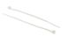 RS PRO Cable Tie, 100mm x 2.5 mm, Natural Nylon, Pk-500