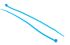 RS PRO Cable Tie, 200mm x 3.6 mm, Blue Nylon, Pk-250