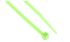 RS PRO Cable Tie, 203mm x 3.6 mm, Green Nylon, Pk-250