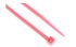 RS PRO Cable Tie, 203mm x 3.6 mm, Pink Nylon, Pk-250