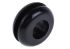 RS PRO Black PVC 7.4mm Cable Grommet for Maximum of 5mm Cable Dia.