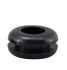 RS PRO Black PVC 13.9mm Cable Grommet for Maximum of 10.5mm Cable Dia.