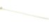 RS PRO Cable Tie, Releasable, 150mm x 7.6 mm, Natural Nylon, Pk-250