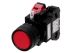 Idec HW Series Series Illuminated Push Button, Momentary, Panel Mount, 22.3mm Cutout, SPST, Red LED, 24V ac/dc, IP20,