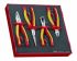 Teng Tools 4-Piece Plier Set, Angled, Bent, Flat, Straight Tip, VDE/1000V