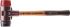 Dřevěná palice, hmotnost: 345g kulatá hlavice  Litina s vyměnitelným čelem Halder
