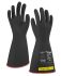 Tilsatec 24-2024 Black/Red Natural Rubber Latex Electrical Protection Work Gloves, Size 10, XL, Latex, Natural Rubber