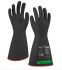 Tilsatec 24-3024 Black/Red Natural Rubber Latex Electrical Protection Work Gloves, Size 9, Latex, Natural Rubber Coating