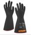 Tilsatec 24-4034 Black/Red Natural Rubber Latex Electrical Protection Work Gloves, Size 9, Latex, Natural Rubber Coating