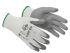 Tilsatec 53-3314 White/Grey Yarn Cut Resistant Work Gloves, Size 6, Polyurethane Coating