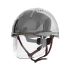 JSP EVOVISTAshield White Safety Helmet with Chin Strap, Adjustable, Ventilated