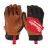 Gants de manutention Milwaukee Hybrid Leather Gloves taille 7, Résistant aux coupures, Rouge