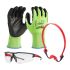 Kit de protección personal Milwaukee 4932492064 contiene Tapones para los oídos, guantes, gafas de seguridad