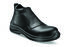 Chaussure haute en microfibre lisse noir