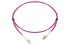 Amphenol Industrial LC to LC Tight Buffer OM4 Multi Mode OM4 Fibre Optic Cable, 3mm, Magenta, 3m