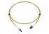 Amphenol Industrial LC to LC Tight Buffer OS2 Single Mode OS2 Fibre Optic Cable, 3mm, Yellow, 1m