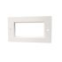 Double Gang Flat Faceplate 86x146mm - Wh
