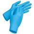 Uvex Chemikalien Einweghandschuhe aus Nitril puderfrei  blau, ISO-Klasse 4, EN ISO 374-1, EN ISO 374-5 Größe Mittel