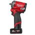 Milwaukee 3/8 in 12V, 2Ah Cordless Impact Wrench