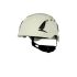 3M X5501V-CE White Safety Helmet with Chin Strap, Ventilated