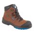 Himalayan 5161 Brown Non Metal Toe Capped Unisex Safety Boots, UK 3, EU 35