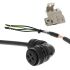 1S Series Power Cable for Use with Servo Motor, 1.5m Length, 2 kW, 3 kW, 400 V