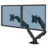 Fellowes Desk Mounting Monitor Arm for 2 x Screen, 39in Screen Size