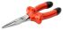 Bahco 2430V-160 Nose pliers, 160 mm Overall, Straight Tip, VDE/1000V, 49mm Jaw