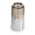 SMC Fluororubber, Stainless Steel Female Pneumatic Quick Connect Coupling, Rc 3/8 R 3/8in Female Thread