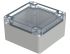 Bopla Euromas X Series Light Grey Polycarbonate Enclosure, IP66, IP68, IK07, Clear Lid, 105 x 105 x 60.1mm