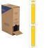 Brady B-7643 Black on Yellow Cable Labels, 10.00 mm Width, 60.00mm Label Length, 10mm Label Width