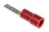 RS PRO Insulated Crimp Blade Terminal 11mm Blade Length, 0.5mm² to 1.5mm², 22AWG to 16AWG, Red