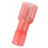 RS PRO Red Insulated Female Spade Connector, Double Crimp, 4.75 x 0.8mm Tab Size, 0.5mm² to 1.5mm²