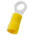 RS PRO Insulated Crimp Ring Terminal, 5.3mm Stud Size, 4mm² to 6mm² Wire Size, Yellow