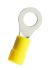 RS PRO Insulated Crimp Ring Terminal, M6 Stud Size, 4mm² to 6mm² Wire Size, Yellow