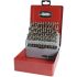 SAM 32-Piece Centre Drill Bit Set for Stainless Steel, 10.5mm Max, 1mm Min
