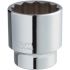 SAM 1"7/16 in Drive 39mm Standard Socket, 12 point, 65 mm Overall Length