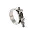 RS PRO Stainless Steel, Zinc-Plated Steel (Bolt) Bolt Head Hose Clamp, 18mm Band Width, 25 → 27mm ID